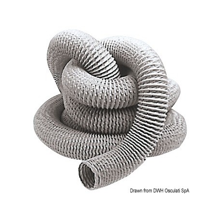 Tuyau pour aspirateurs en fibre de verre et PVC avec armature métallique