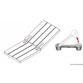 Charnière à ras pour coquerons ou portes