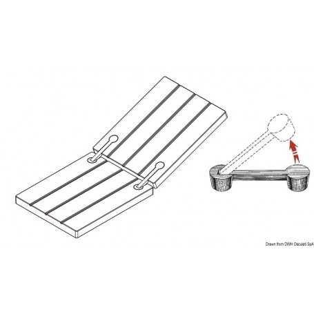 Charnière à ras pour coquerons ou portes