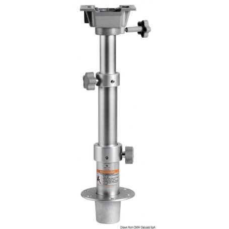 Pied de table tri-télescopique amovible - Osculati table et pied de table 8033137150180 48.421.01