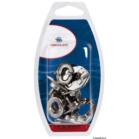 Série de 4 fixations pour capote - Osculati Accessoires Capotes et Auvents 8033137053863 10.455.02