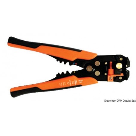 Pince à sertir + à dénuder professionnelle  - Osculati Cosses et Cables électriques 8033137054259 14.184.40