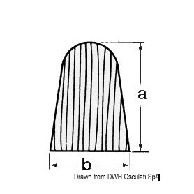 Profil en croissant  Lot de 3 Accessoires Teck 8033137172991 71.012.00