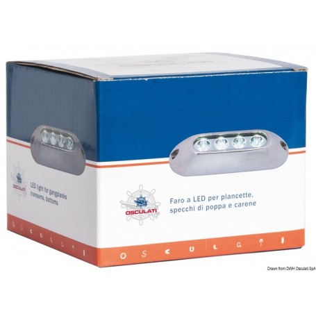 Projecteur sous-marin LED pour passerelles, miroirs de poupe et carènes - Osculati Eclairage sous-marin 8033137083846 13.280.96