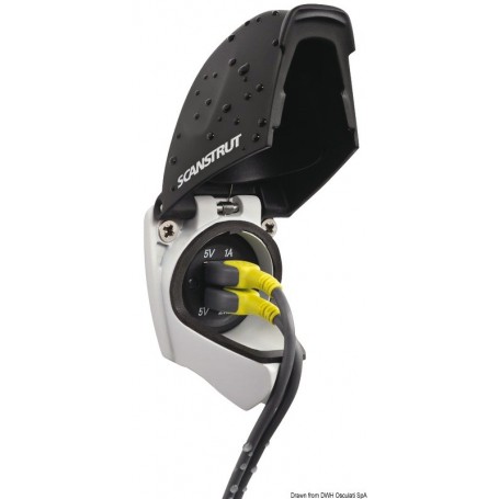 Prise + câble USB étanches IPx4 - Scanstrut Prises et allume-cigares 8033137088315 14.195.67