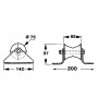 DAVIER INOX POUR GRDE DELPHINIERE 85MM