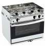 CUISINIERE 2 FEUX INOX + GRILL