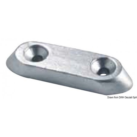 Plaque 40/50 HP 4 temps Lot de 2 - Tecnoseal ANODES JOHNSON / OMC / EVINRUDE / BOMBARDIER 8033137137945 43.274.00