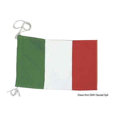 Pavillon de courtoisie italien en polyester Lot de 3 - Osculati 35.453.00