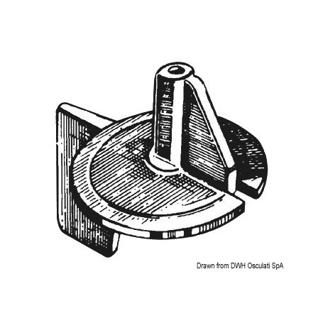 Anode pour moteurs 9,9/25 HP, Force 25, Yamaha 4T 50 HP - Tecnoseal ANODES YAMAHA MARINER 8033137138737 43.426.10