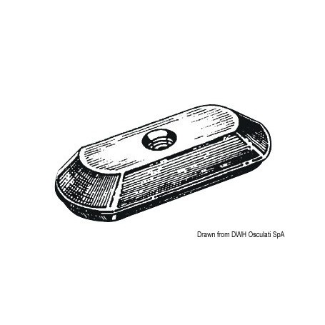 Plaque 2-5 HP sans encoche avec trou Ø 7 mm Lot de 2 ANODES SUZUKI 8033137140761 43.903.30