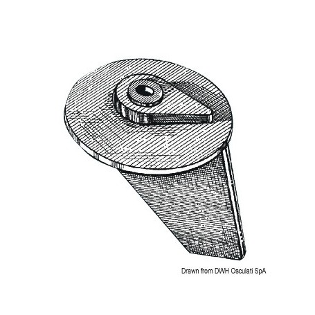Queue de carpe pour 25/30 HP et 40/50 HP Mega  ANODES TOHATSU 8033137139888 43.640.02