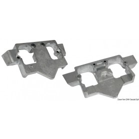 Plaque intra-hors-bord (zinc) - Tecnoseal ANODES YAMAHA MARINER 8033137137129 43.254.50