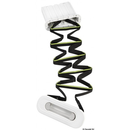 Echelle de secours à encastrer en conformité avec la norme ISO 15085 - Osculati Echelle tableau arrière 8033137064265 49.525.00