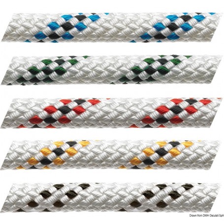 Bout MARLOW Marlowbraid blanche avec témoin - Marlow Cordages 5012568026243 06.432.06BL