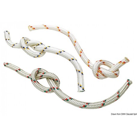 Double tresse à faible étirement en polyester haute résistance - Osculati 06.447.06