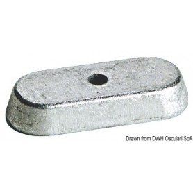 Anode pied pour moteurs Yamaha 6/8/9,9 HP 4 temps - Tecnoseal ANODES YAMAHA MARINER 8033137137334 43.260.04