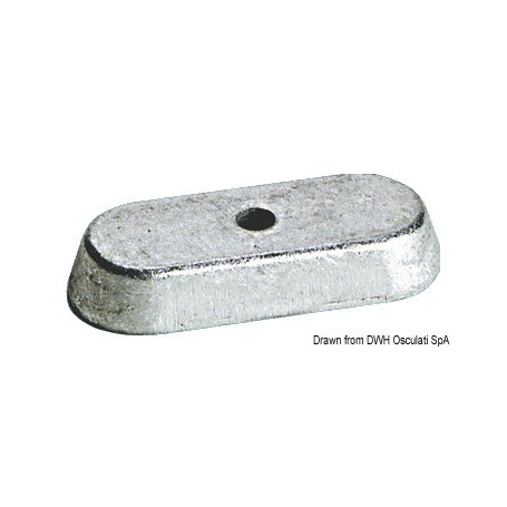 Anode pied pour moteurs Yamaha 6/8/9,9 HP 4 temps - Tecnoseal ANODES YAMAHA MARINER 8033137137334 43.260.04