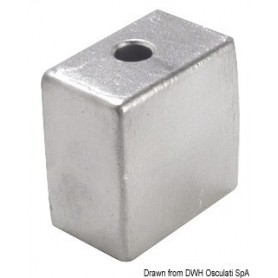 Anode pied 50-200 HP - Tecnoseal ANODES JOHNSON / OMC / EVINRUDE / BOMBARDIER 8033137138317 43.317.00