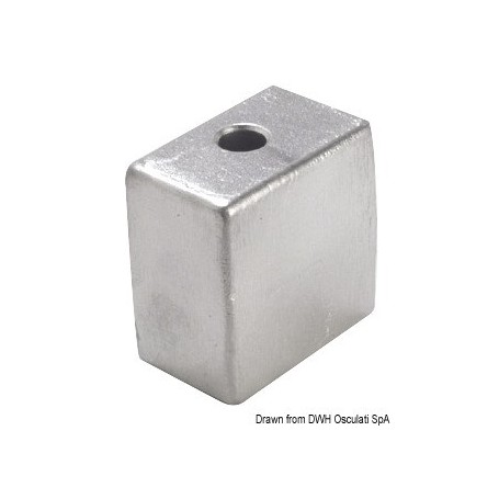 Anode pied 50-200 HP - Tecnoseal ANODES JOHNSON / OMC / EVINRUDE / BOMBARDIER 8033137138317 43.317.00