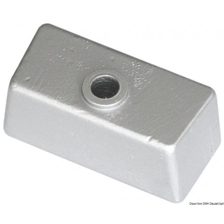 Cube pied - Tecnoseal ANODES JOHNSON / OMC / EVINRUDE / BOMBARDIER 8033137138379 43.317.20