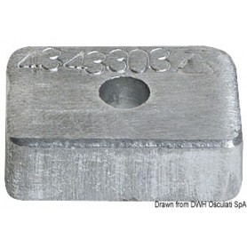 Anode pour Mercury 4/5/6 HP - Tecnoseal ANODES MERCURY / MERCRUISER 8033137138799 43.433.03