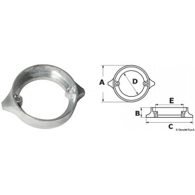 Anode pour Volvo Penta Duo Prop - Tecnoseal ANODES VOLVO 8033137139178 43.531.01