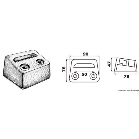 Volvo SX/DPS (également pied Cobra OMC) - Tecnoseal ANODES VOLVO 8033137139314 43.541.30