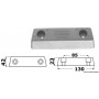 Anode base pieds Duo Prop - Tecnoseal ANODES VOLVO 8033137139468 43.551.00