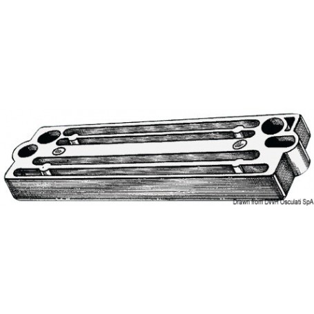 Barre 40/70 HP 4 temps - Tecnoseal ANODES MERCURY / MERCRUISER 8033137139901 43.640.04