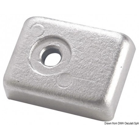 Plaque tige 40/50 HP 4 temps - Tecnoseal ANODES SUZUKI 8033137140730 43.903.20