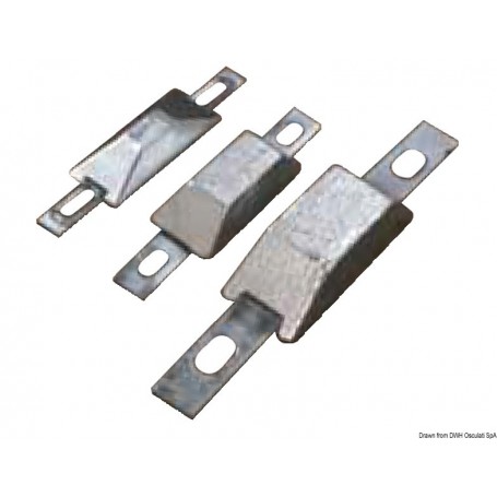 Anodes rectangulaires avec encoche ANODES ARBRES & AUTRES 8033137140846 43.907.01