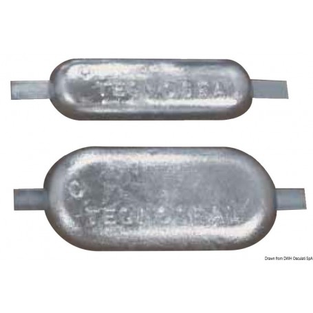 Anodes rectangulaires avec encoche - Tecnoseal ANODES ARBRES & AUTRES 8033137140877 43.907.06