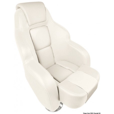 Siège anatomique rembourré avec flip up 3090 - Osculati Siège, fauteuil  et pied de siège 8033137149528 48.410.22