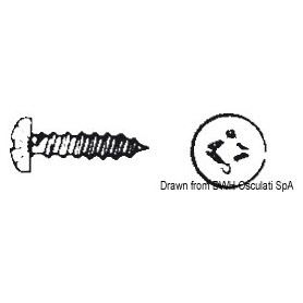 Vis autotaraudeuse tête cylindrique cruciforme, UNI 6954 DIN 7981