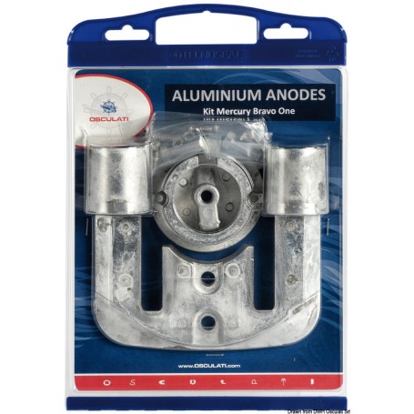 Kit anodes pour Mercruiser, interchangeables avec les originaux - Osculati by Tenoseal