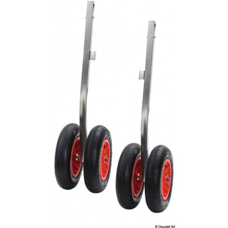 Roues de halage pour annexes - RABATTABLE et AMOVIBLE - Osculati Accessoires pneumatiques 8033137062551 47.368.03