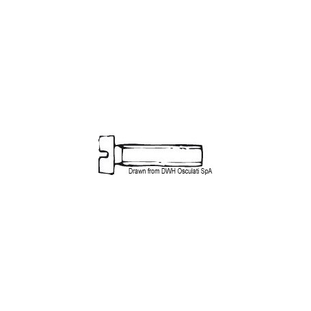 Vis tête cylindrique entièrement filetée, fendue pour tournevis, UNI 6107 DIN 84 Visserie 8033137177057 A2-84-03X012