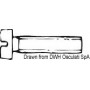 Vis tête cylindrique entièrement filetée, fendue pour tournevis, UNI 6107 DIN 84 Visserie 8033137177057 A2-84-03X012