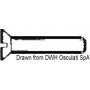Vis tête conique fraisée fendue pour tournevis, UNI 6109 DIN 963 Visserie 8033137178450 A2-963-03X012