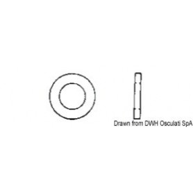 Rondelles plates normales UNI 6592 DIN 125 Visserie 8033137179600 A4-125-03