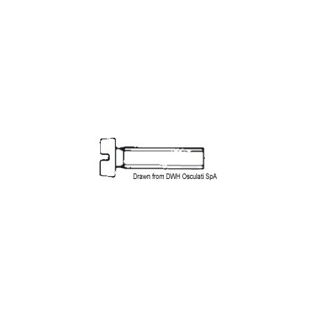 Vis tête cylindrique entièrement filetée fendue pour tournevis, UNI 6107 DIN 84 8033137180880A4-84-03X012