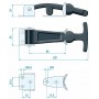 ATTACHE CAPOT INOX 304