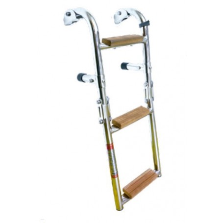 ECHELLE PLIABLE INOX  TEAK 
