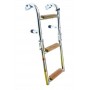 ECHELLE PLIABLE INOX  TEAK 