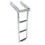 Echelle en inox réglable avec fermeture 