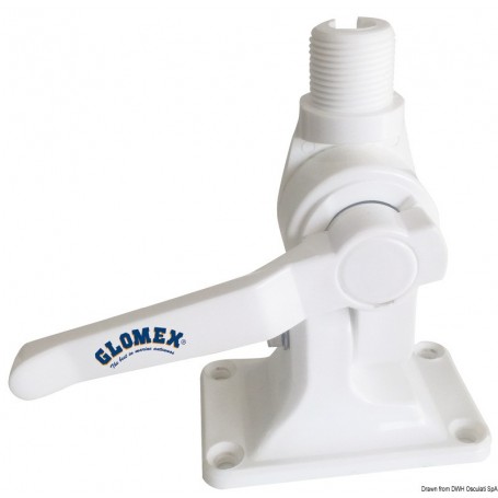 GLOMEX base with built-in fairlead recommended for RA1201 GLOMEX base with built-in fairlead recommended for RA1201