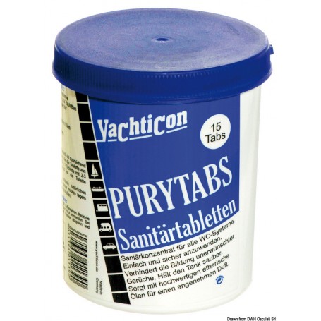 Pastilles pour WC Pury Tabs YACHTICON Pastilles pour WC Pury Tabs YACHTICON