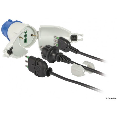 Convertisseur de quai étanche pour prises Schuko  Convertisseur de quai étanche pour prises Schuko 