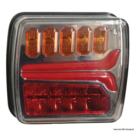 Feu arrière à LED dynamique - Osculati accessoires remorque 8033137202117 02.021.28